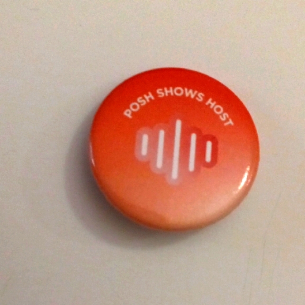 Poshmark PoshFest 2024 Posh Shows Host Orange Pin